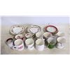 Image 1 : DEMI-TASSE CHINA CUPS & SAUCERS- LOT OF 11 ASST.