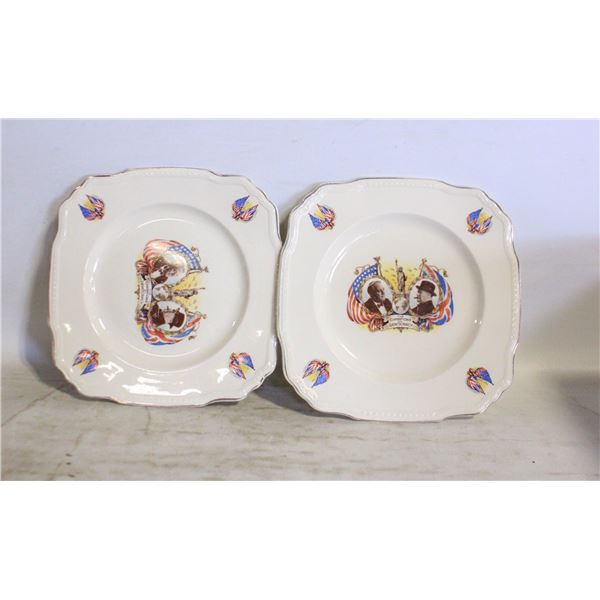 VINTAGE MEAKIN "CHURCHILL" CHINA PLATES- SET OF