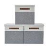 Image 1 : NEW 3 DECOMONMO GREY FOLDABLE STORAGE BOXES