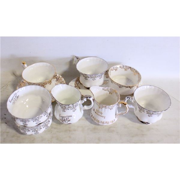 LOT OF 12 ROYAL ALBERT VINTAGE PIECES