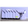 Image 1 : SET OF 6 WHITETAIL BUCK HOT POT HOLDERS 1 SQ FT