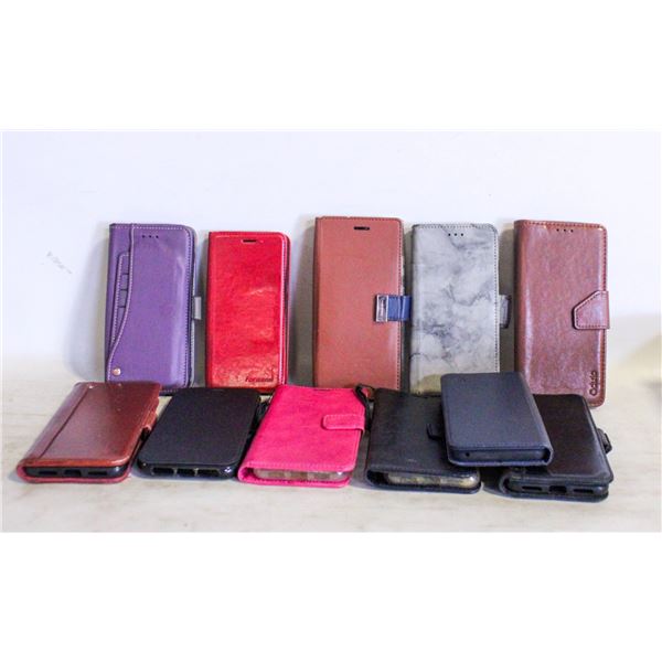 LOT OF 11 WALLET PHONE CASES IPHONE