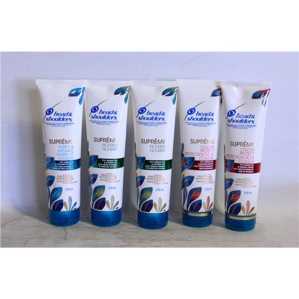 LOT OF 5 HEAD SHOULDER CONDITIONERS