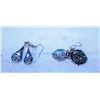 Image 1 : LOT OF TWO NATIVE ENAMEL EARRINGS