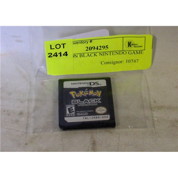 POKEMON BLACK NINTENDO GAME