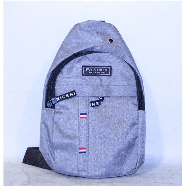 NEW CHEST BAG UNISEX WATERPROOF GREY