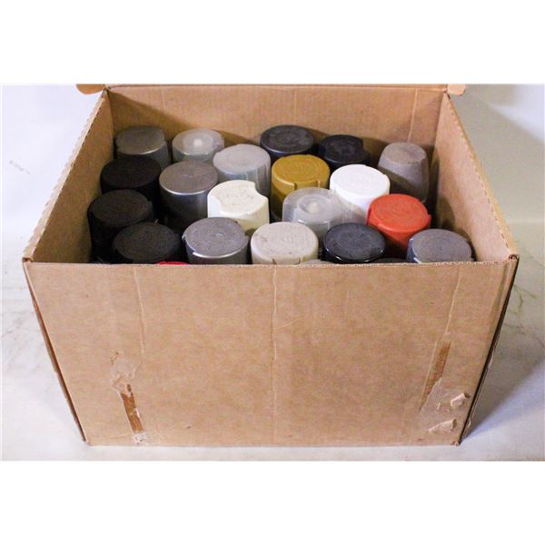 LARGE LOT OF ASSORTED SPRAY PAINTS