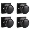 Image 1 : NEW GOBEKOR 4PK SINGLE DUMMY DOOR KNOB HANDLE