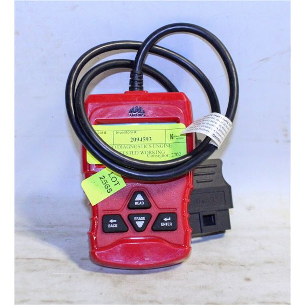 MATCO DIAGNOSTICS ENGINE READER TESTED WORKING