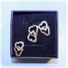 Image 1 : SET OF HEART SHAPED RING SZ7 AND EARRING