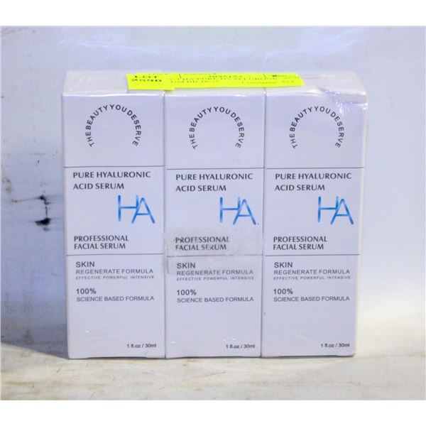 NEW 3 HA PURE HYALLURONIC ACID SERUM BB 10/25