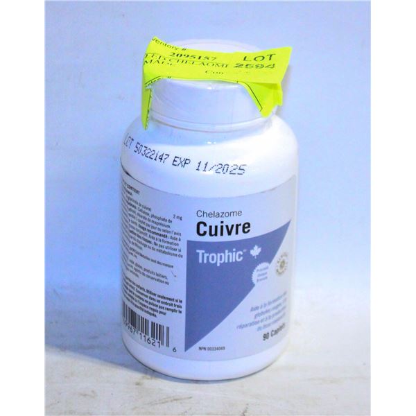 NEW SEALED CHELAOME COPPER TROPHIC MADE