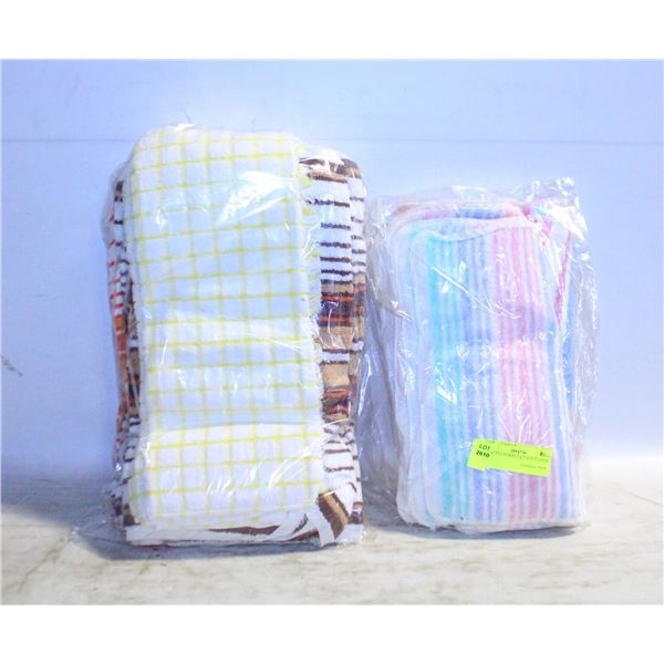 NEW TEA TOWELS & FACE CLOTHS
