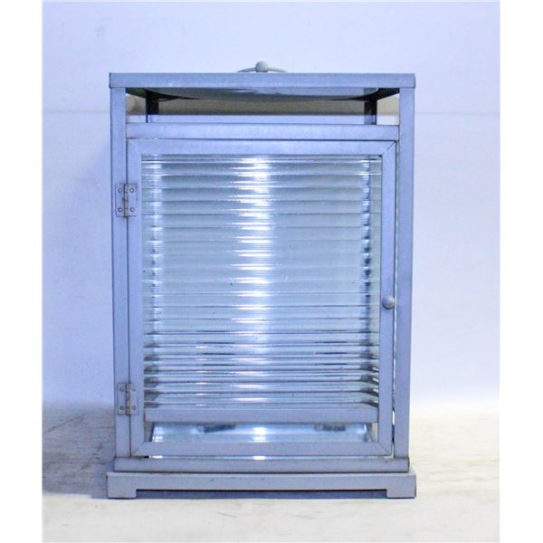 LARGE 14" HIGH X 10" WIDE SILVER TONE HEAVY METAL