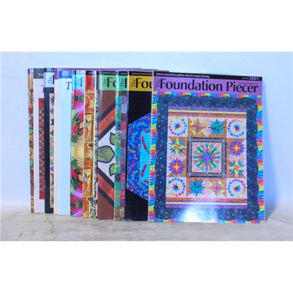 13 BOOKS QUILTING - THE FOUNDATION PIECER
