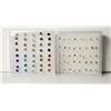 Image 1 : 5)  LOT OF 40 HYPOALLERGENIC CRYSTAL STUD