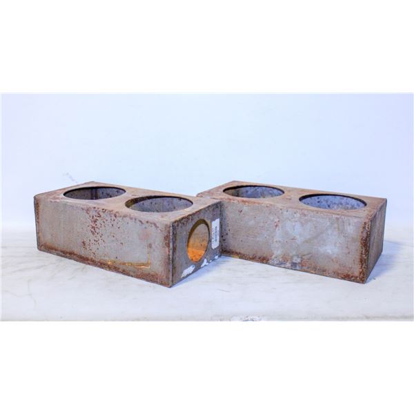 SET OF 2 SUGAR MOLD 2 HOLE