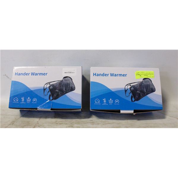 2PK HANDER WARMER HEATED MUFF GREY NEW