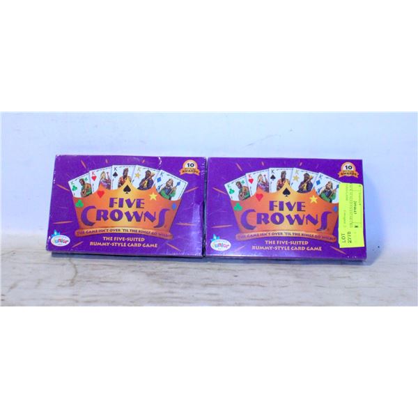 2 PACK SEALED FIVESTAR CROWN BOARD GAME