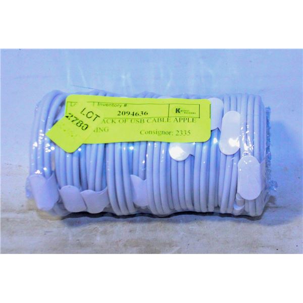 NEW 10 PACK OF USB CABLE APPLE LIGHTNING