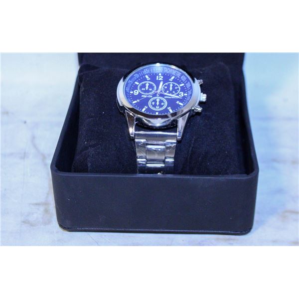 ROLEX STYLE BLUE WATCH