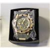 Image 1 : DIVERS STYLE GOLD & BLUE COLOURED WATCH