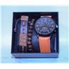 Image 1 : 2 TONE BROWN WATCH & BRACELETS (2) SET