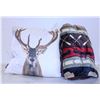 Image 1 : RENWIL DEER PILLOW & PLUSH COZY WRAP BLANKET WITH