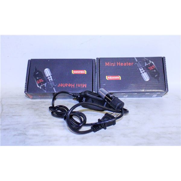 3 PACK ADJUSTABLE MINI AQUARIUM HEATER