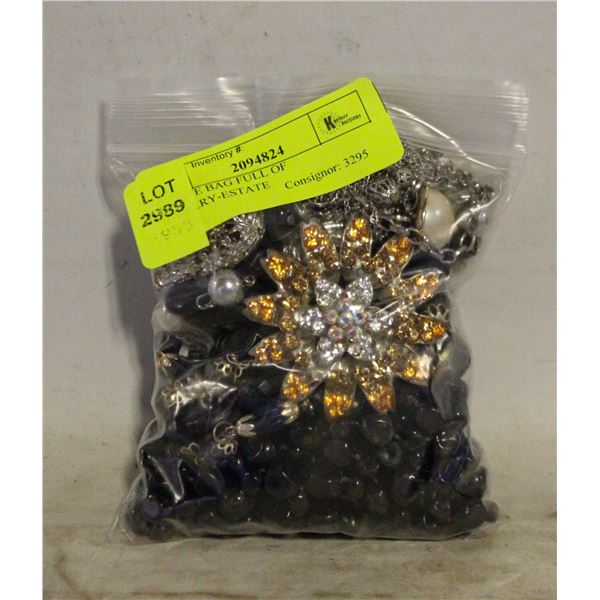 ESTATE BAG FULL OF JEWELRY-ESTATE