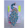 Image 1 : LARGE PEACOCK BROOCH BLUE GEMSTONES 4”