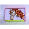 Image 1 : FASHION 3INCH HORSE BROOCH FILLED W/STONE