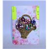 Image 1 : FLOWER BASKET BROOCH FILLED WITH
