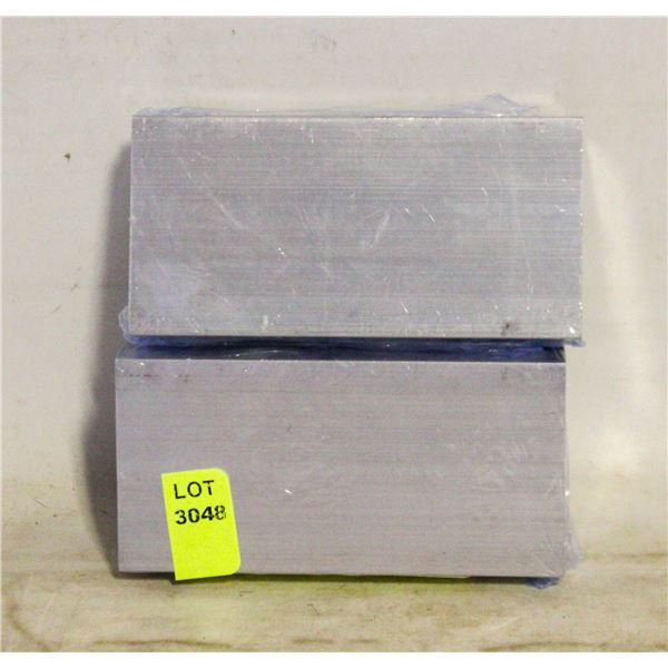 2 PACK SQUARE ALUMINIUM FLAT BAR