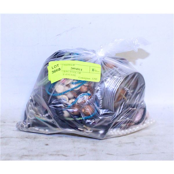ESTATE BAG FULL OF JEWELRY-ESTATE
