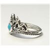 Image 2 : 12)  TIBETAN SILVER CROWN SIZE 6 RING WITH