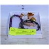 Image 1 : AMETHYST, MAGNETIC, ROSE QUARTZ BRACELETS IN BOX