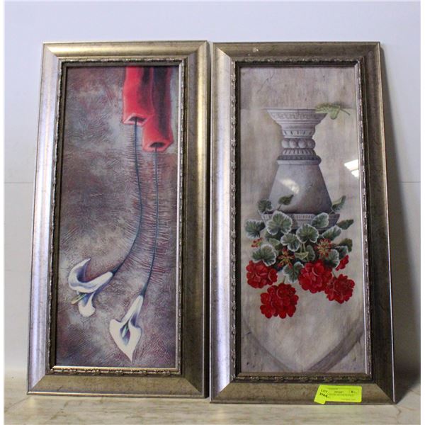 PAIR OF HOUSE DÉCOR FRAMED PICTURES