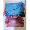 Image 1 : 3 VINTAGE TRAVEL BAGS ALL ZIPPERS/BUCKLES INTACT+