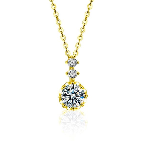18KGP STAMPED 1 CT GRA CERTIFIED BRILLIANT CUT