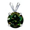 Image 1 : 2.14 CT VVS1 CHAMPAGNE BROWN GREEN COLOR ROUND