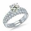 Image 1 : SZ 7 3.21 CT WHITE MOISSANITE ROUND 925S RING SET