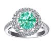 Image 1 : SIZE7 3  CT BRILLIANT ROUND MOISSANITE RING 925S