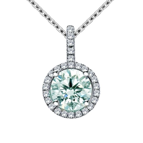 1.58 CT BLUE WHITE COLOR ROUND MOISSANITE 925S