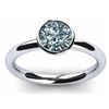 Image 2 : SIZE 7.25 2 CT ICE WHITE ROUND MOISSANITE RING 925S