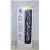 Image 1 : 4PK SOLAR PATHWAY BOLLARD LIGHT SET