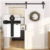 Image 1 : NEW WITH BOX WINSOON BARN DOOR HARDWARE KIT 4-18FT