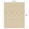 Image 1 : BRAND NEW FARMHOUSE AREA RUGS 8 X 10FT BROWN CREAM