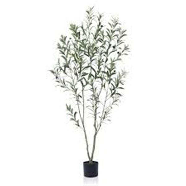 NEWLY ASSEMBLED SOGUYI 7FT ARTIFICIAL OLIVE TREE