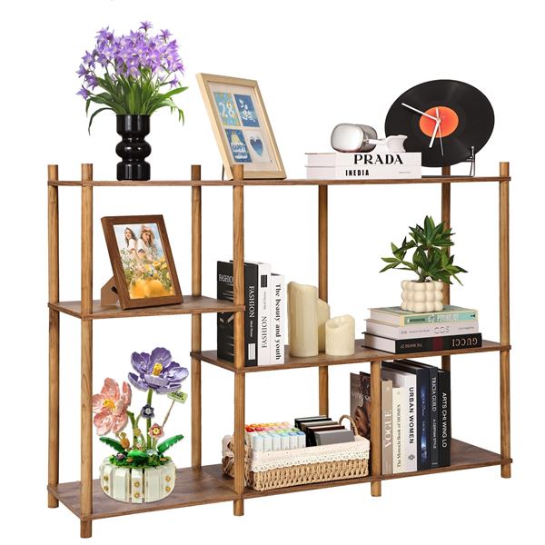 NEWLY ASSEMBLED GERYMU SMALL 4 TIER BOOKSHELF